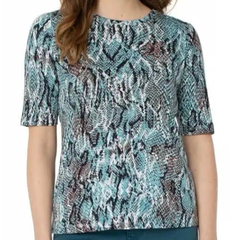 Liverpool Los Angeles Snake Print Women's Top Sz M VGUC